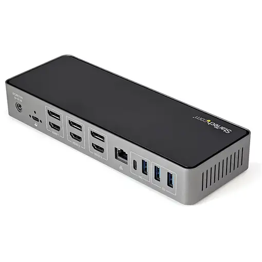 StarTech.com Docking Station USB-C y USB-A 10Gb - Replicador de Puertos Híbrido Un
