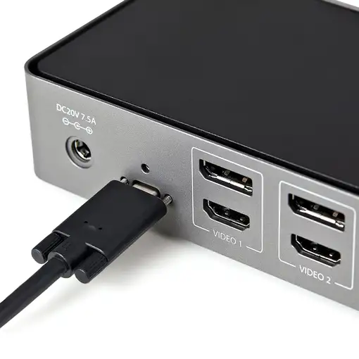 StarTech.com Docking Station USB-C y USB-A 10Gb - Replicador de Puertos Híbrido Un