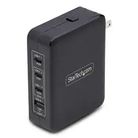 StarTech.com Cargador USB-C/USB-A de Pared GaN PD de 140W - 3x USB-C/1x USB-A - Ca