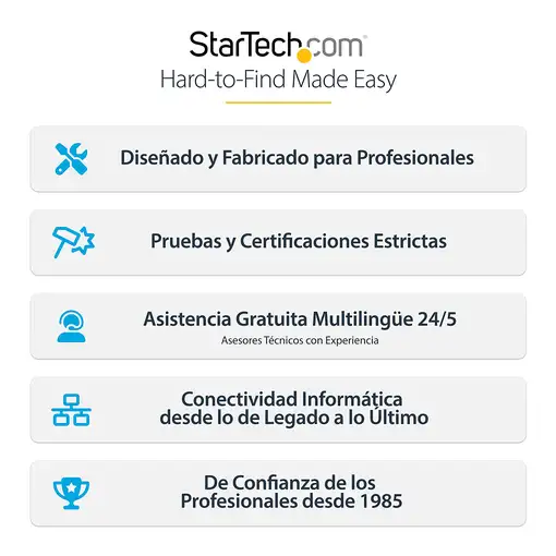 StarTech.com Cable de 3m DisplayPort 1.4 Certificado VESA - 8K de 60Hz HDR10 - Víd