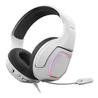 Krom Kopa 7.1 Auriculares Alámbrico Diadema Juego Negro, Blanco