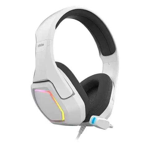 Krom Kopa 7.1 Auriculares Alámbrico Diadema Juego Negro, Blanco
