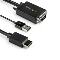 StarTech.com Cable de 2m Adaptador VGA a HDMI - Alimentado por USB - 1080p