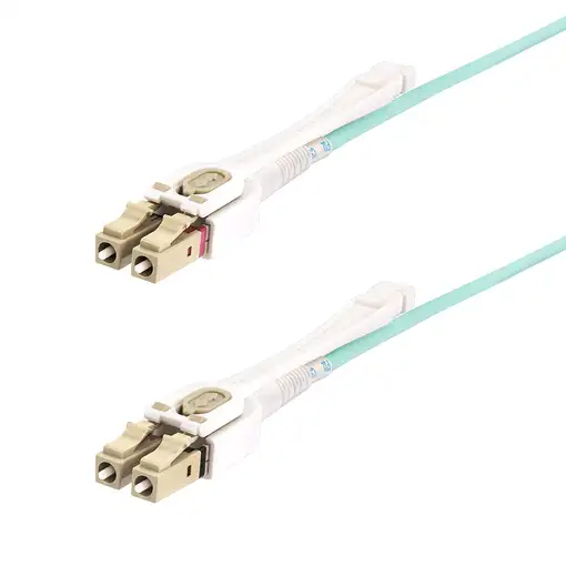 StarTech.com Cable de Fibra Óptica Multimodo LC a LC (UPC) OM4 de 3m - con Pestill