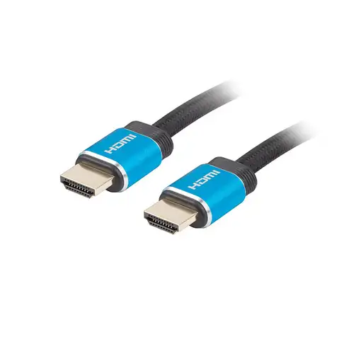 Lanberg CA-HDMI-P20CU-0010-BK cable HDMI 1 m HDMI tipo A (Estándar) Negro, Azul