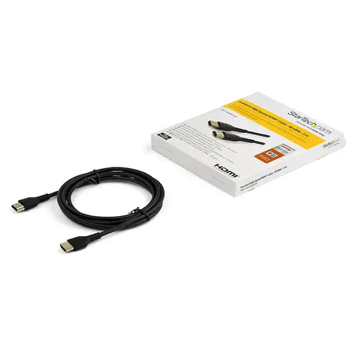 StarTech.com Cable de 2m HDMI 2.0 Certificado Premium de alta velocidad con Ethern