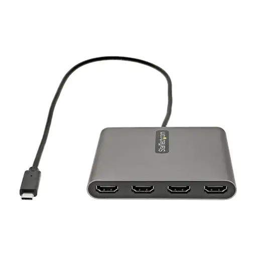 StarTech.com Adaptador USB-C a 4 Puertos HDMI - Tarjeta Gráfica y de Vídeo Externa