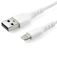 StarTech.com Cable Resistente USB-A a Lightning de 1 m Blanco - Cable de Alimentac