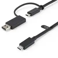 StarTech.com Cable USB-C de 1m con Llave Adaptador (Dongle) a USB-A - Cable Híbrid