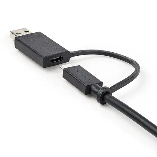 StarTech.com Cable USB-C de 1m con Llave Adaptador (Dongle) a USB-A - Cable Híbrid