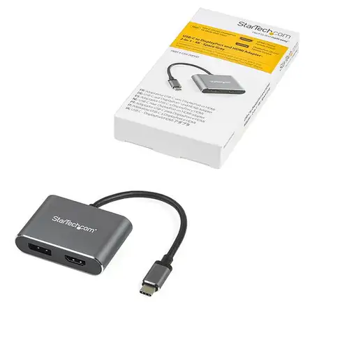 StarTech.com Adaptador de Vídeo Multipuertos USB-C - HDMI o DisplayPort - 4K de 60