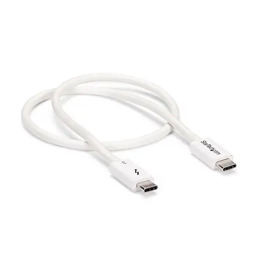 StarTech.com Cable Thunderbolt 3 Pasivo 50cm - 40Gbps - PD 100W - Vídeo 4K/5K - Ca