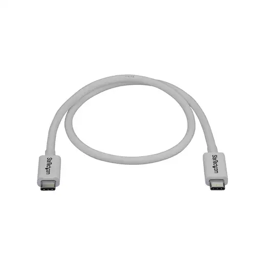 StarTech.com Cable Thunderbolt 3 Pasivo 50cm - 40Gbps - PD 100W - Vídeo 4K/5K - Ca