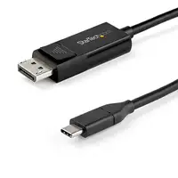 StarTech.com Cable de 1m USB-C a DisplayPort 1.4 - Convertidor Bidireccional Adapt