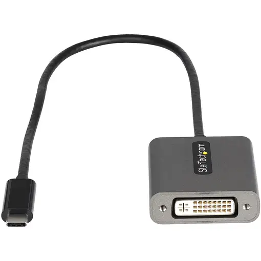 StarTech.com Adaptador USB C a DVI - Conversor de Vídeo USB Tipo C a DVI-D para Mo