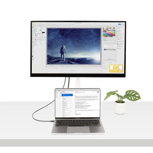 StarTech.com Cable de 0,5m Thunderbolt 4 - 40Gbps - PD 100W - Vídeo 4K/8K - Cable