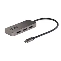 StarTech.com Adaptador USB-C de 3 Puertos Multimonitor - Hub MST USB Tipo C a 3 Pu