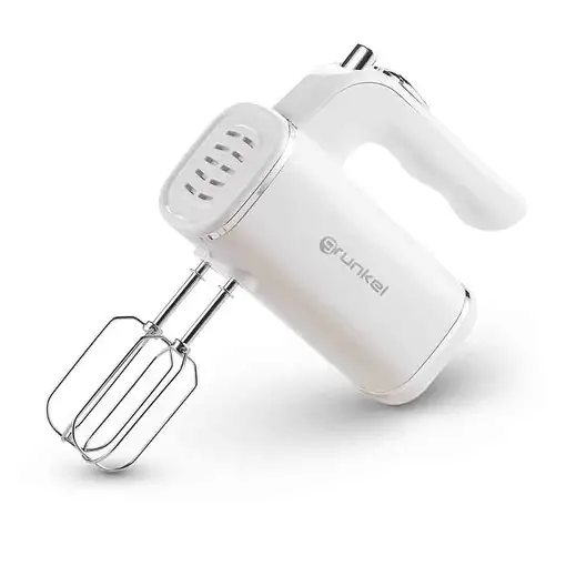 Batidora amasadora blanca 250 W, 5 velocidades, con accesorios, AM-25G GRUNKEL