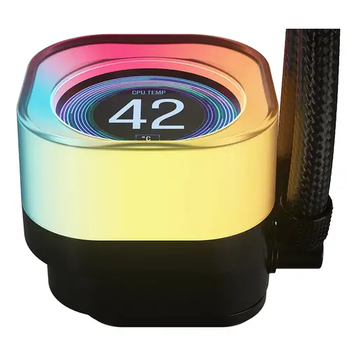 Corsair iCUE LINK TITAN 360 RX LCD Procesador Refrigerador de aire 12 cm Negro