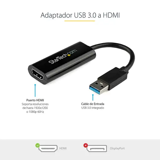 StarTech.com Adaptador USB 3.0 a HDMI - 1080p (1920x1200)