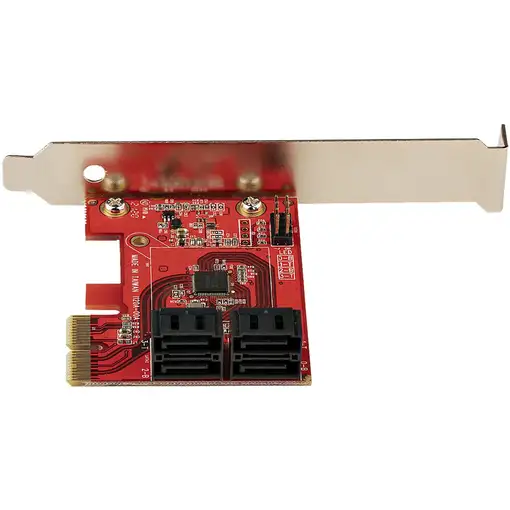 StarTech.com Tarjeta PCIe Controladora SATA de 4 Puertos - Tarjeta de Expansión PC