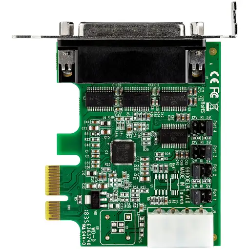 StarTech.com Tarjeta Adaptadora Serie PCI Express RS232 de 4 Puertos