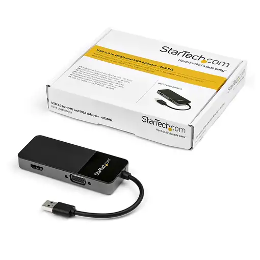StarTech.com Cable Adaptador USB 3.0 a HDMI / VGA - 4K 1080