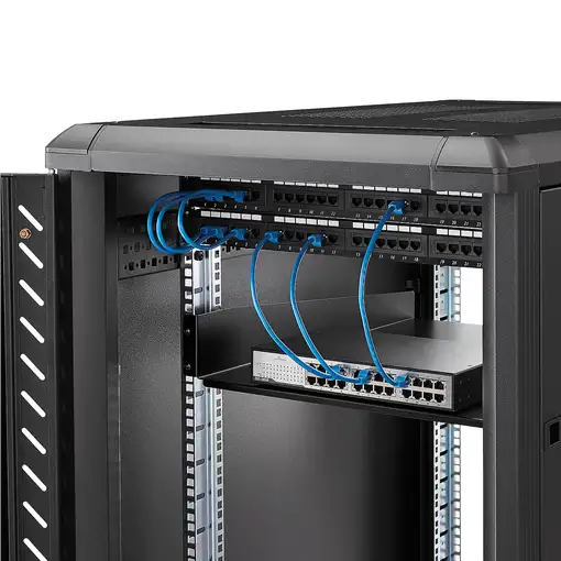 StarTech.com Estante Bandeja 2U 22in (558,8mm) de Profundidad Fija