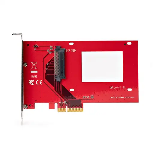StarTech.com Tarjeta Adaptador U.3 a PCIe - Adaptador PCIe 4.0 x4 para SSDs