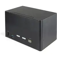 StarTech.com Switch Conmutador KVM de 2 Puertos DisplayPort 1.2 para 4 Monitores