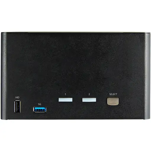 StarTech.com Switch Conmutador KVM de 2 Puertos DisplayPort 1.2 para 4 Monitores