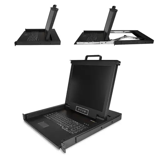 StarTech.com Consola KVM de Montaje en Rack - Teclado QWERTY