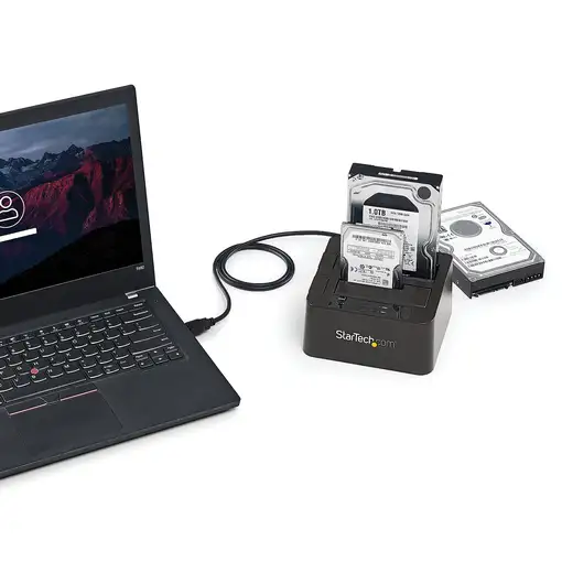 StarTech.com Docking Station de 2 Bahías - USB 3.1 a SATA - USB 3.1 (10 Gbps)