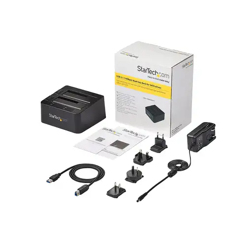 StarTech.com Docking Station de 2 Bahías - USB 3.1 a SATA - USB 3.1 (10 Gbps)