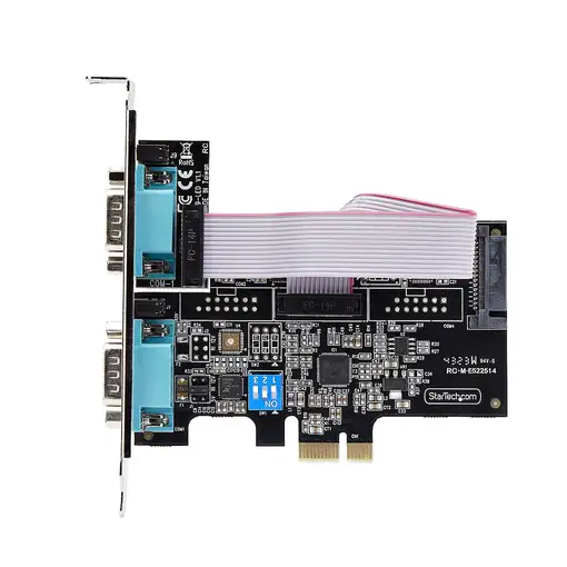 StarTech.com Tarjeta Serie PCIe de 2 Puertos - Tarjeta Serial PCI Express