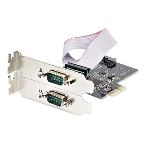 StarTech.com Tarjeta Serie PCIe de 2 Puertos - Tarjeta Serial PCI Express