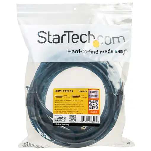 StarTech.com Cable de 7m HDMI 2.0 Certificado Premium con Ethernet