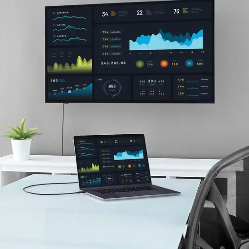 StarTech.com Cable de 2m USB C a VGA - Cable Adaptador Activo de Vídeo