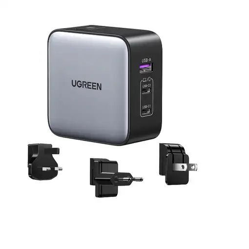 Ugreen 65W Nexode GaN Auriculares, Teléfono móvil, Portátil, Reloj inteligente