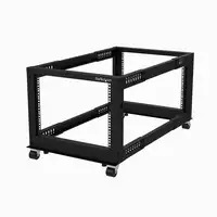 StarTech.com Rack 8U Móvil de Marco Abierto de 4 Columnas para Servidores