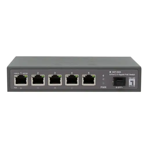 LevelOne GEP-0625 switch No administrado 2.5G Ethernet (100/1000/2500)