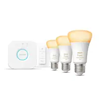 Philips Hue White ambiance Kit de inicio: 3 bombillas inteligentes E27 (1100)
