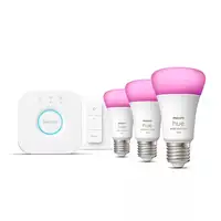 Philips Hue White and Color ambiance Kit de inicio: 3 bombillas inteligentes E27