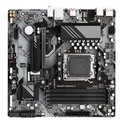 GIGABYTE A620M GAMING X Placa base - Soporta CPUs AMD Ryzen 8000, VRM