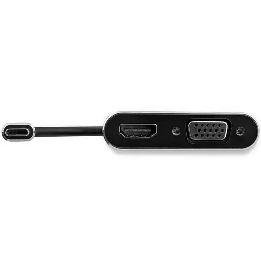 StarTech.com Adaptador USB-C a VGA y HDMI - 2en1 - 4K 30Hz - Gris Espacial - Adapt