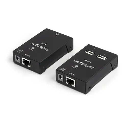 StarTech.com Extensor Alargador USB 2.0 de 4 Puertos por Cable Cat5 o Cat6