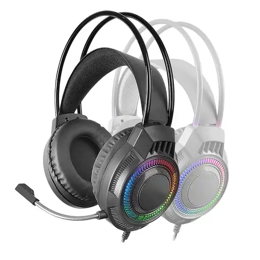 Mars Gaming MH124, Auriculares Gaming FRGB Rainbow, Diseño Ergonómico, Micrófono F