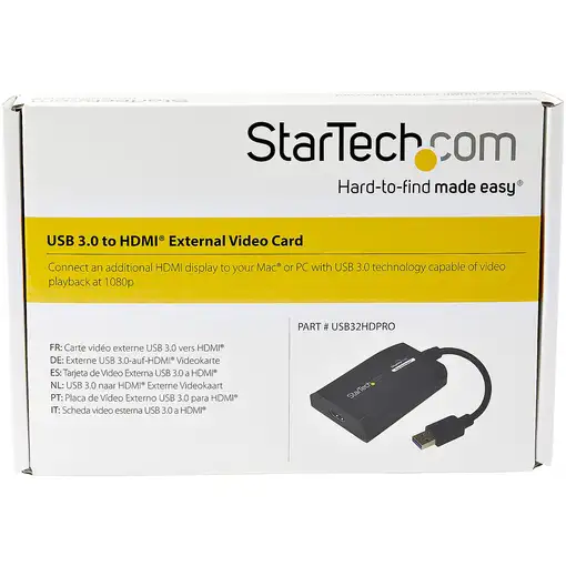 StarTech.com Adaptador USB 3.0 HDMI - Certificado con DisplayLink - 1920x1200
