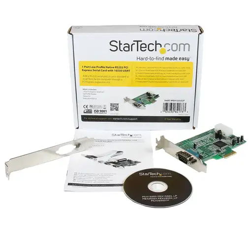 StarTech.com Tarjeta PCI Express Adaptadora Serie RS232 DB9 de 1 Puerto UART16550