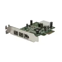 StarTech.com Adaptador Tarjeta FireWire PCI-Express Bajo Perfil de 2 Puertos F/W 8